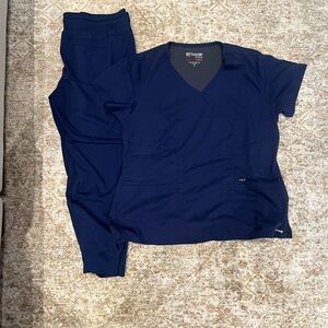 Grey's Anatomy Scrub Set in Navy